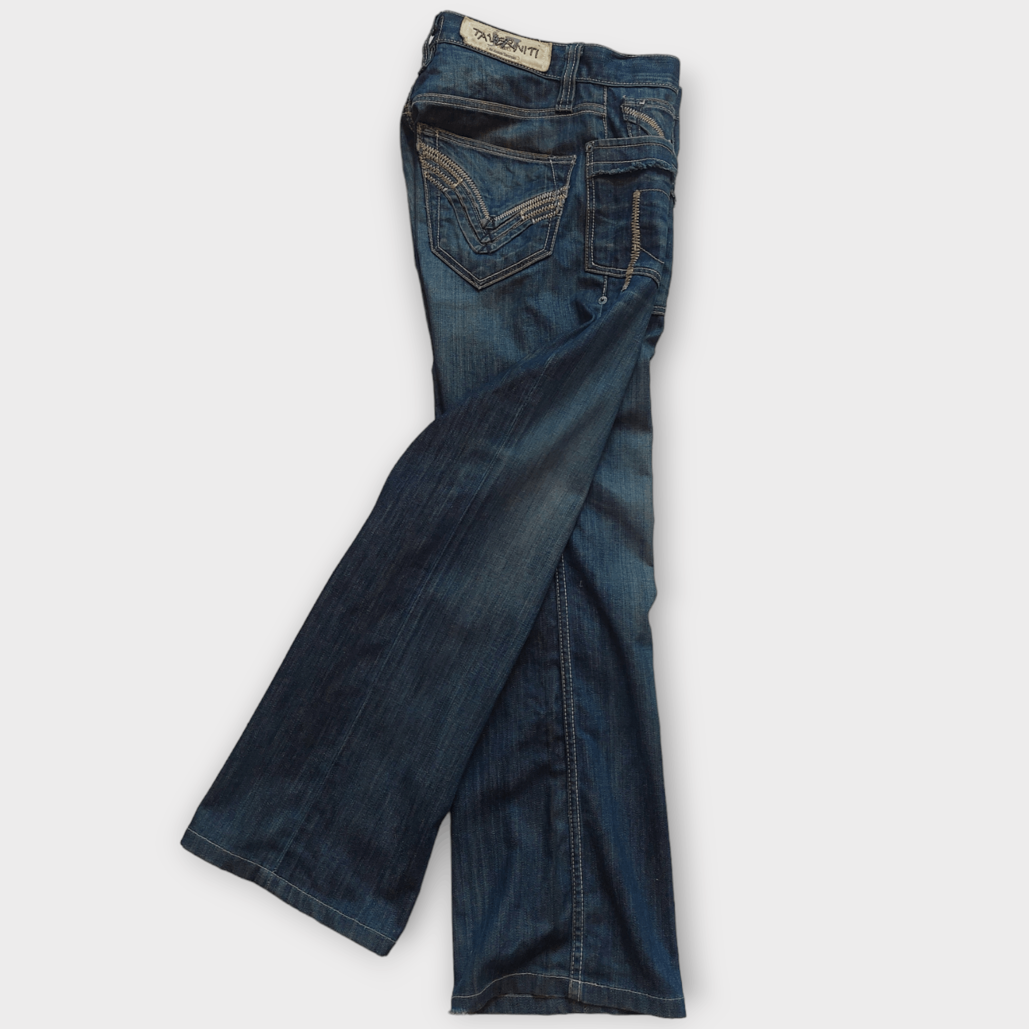 Vintage Vintage Jimmy Taverniti Outer Stitched Jeans Size US 29 - 2 Thumbnail