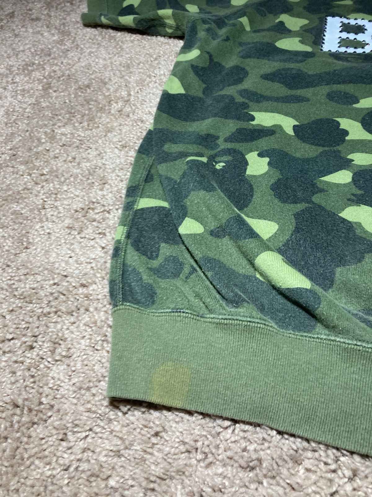 Bape 2008 Bape Swarvoski Crystal Logo Camo Sweater Raglan Size US L / EU 52-54 / 3 - 8 Thumbnail