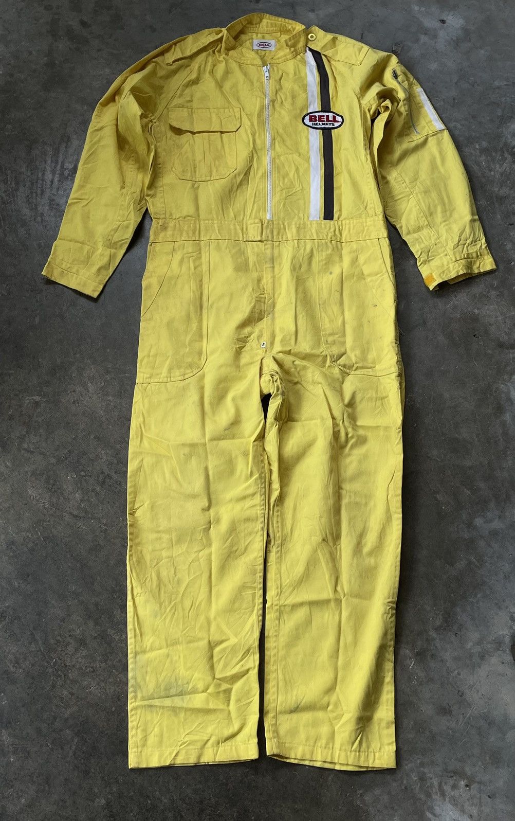 Vintage Vintage Bell helmets Racing Coveralls Workwear Jumpsui Size US 36 / EU 52 - 2 Thumbnail