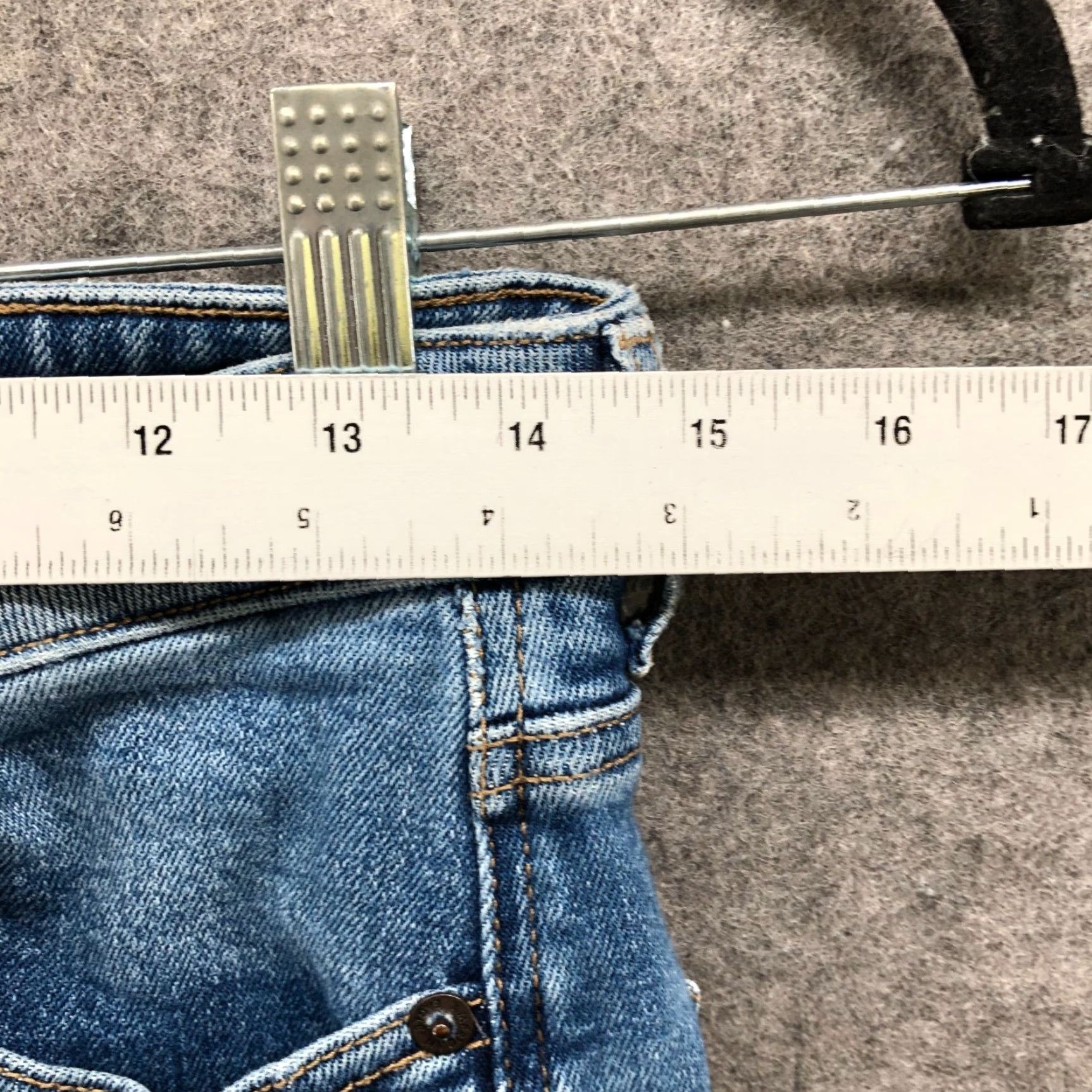 American Eagle Outfitters VINTAGE American Eagle Mom Jeans 4 Blue Medium Wash Stretch Womens 4 Jeans 5-Pocket Denim Rise High Regular Size 27" / US 4 / IT 40 - 6 Thumbnail