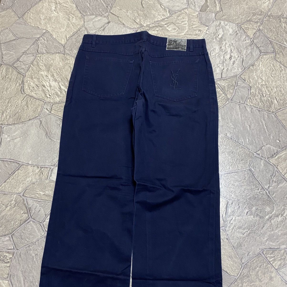 Yves Saint Laurent Vintage Yves Saint Laurent YSL Pants Chino Big Logo Baggy Size US 36 / EU 52 - 2 Thumbnail