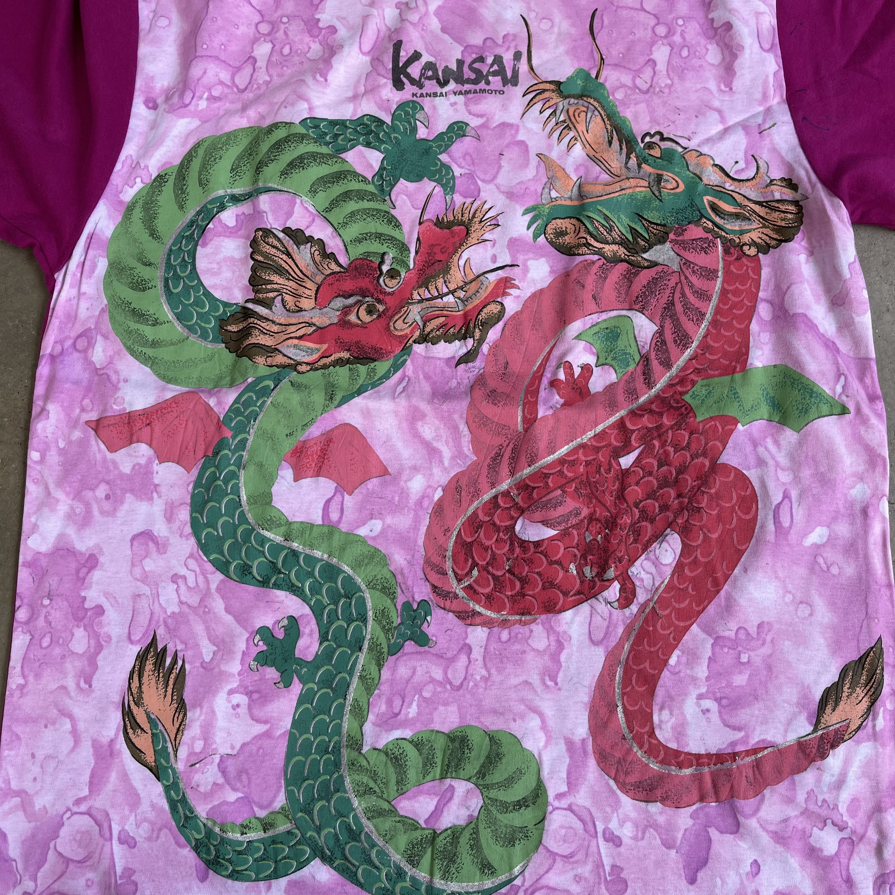 Kansai Yamamoto Vintage Kansai Yamamoto Irezumi Dragon T-shirt Size US M / EU 48-50 / 2 - 3 Thumbnail
