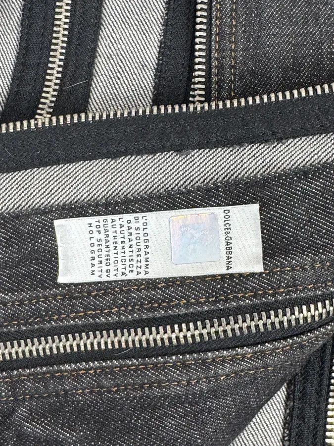 Dolce & Gabbana SS2003 Dolce & Gabbana Navy Blue Multi-Zip Denim Jacket Size XS / US 0-2 / IT 36-38 - 12 Thumbnail