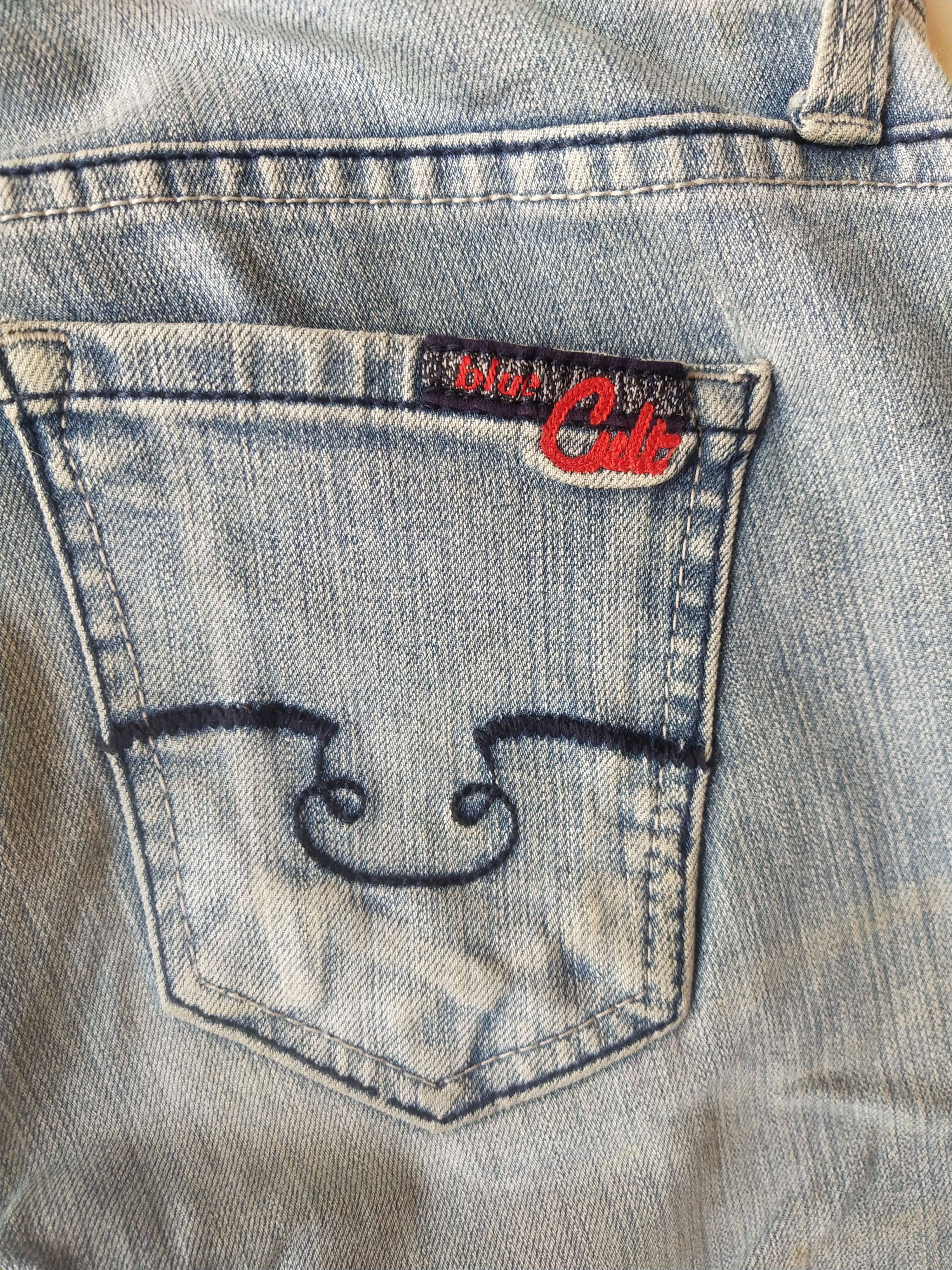 Hysteric Glamour Blue Cult Y2K Bootcut Jeans – Japan Market Rare Denim Size 31" - 3 Thumbnail