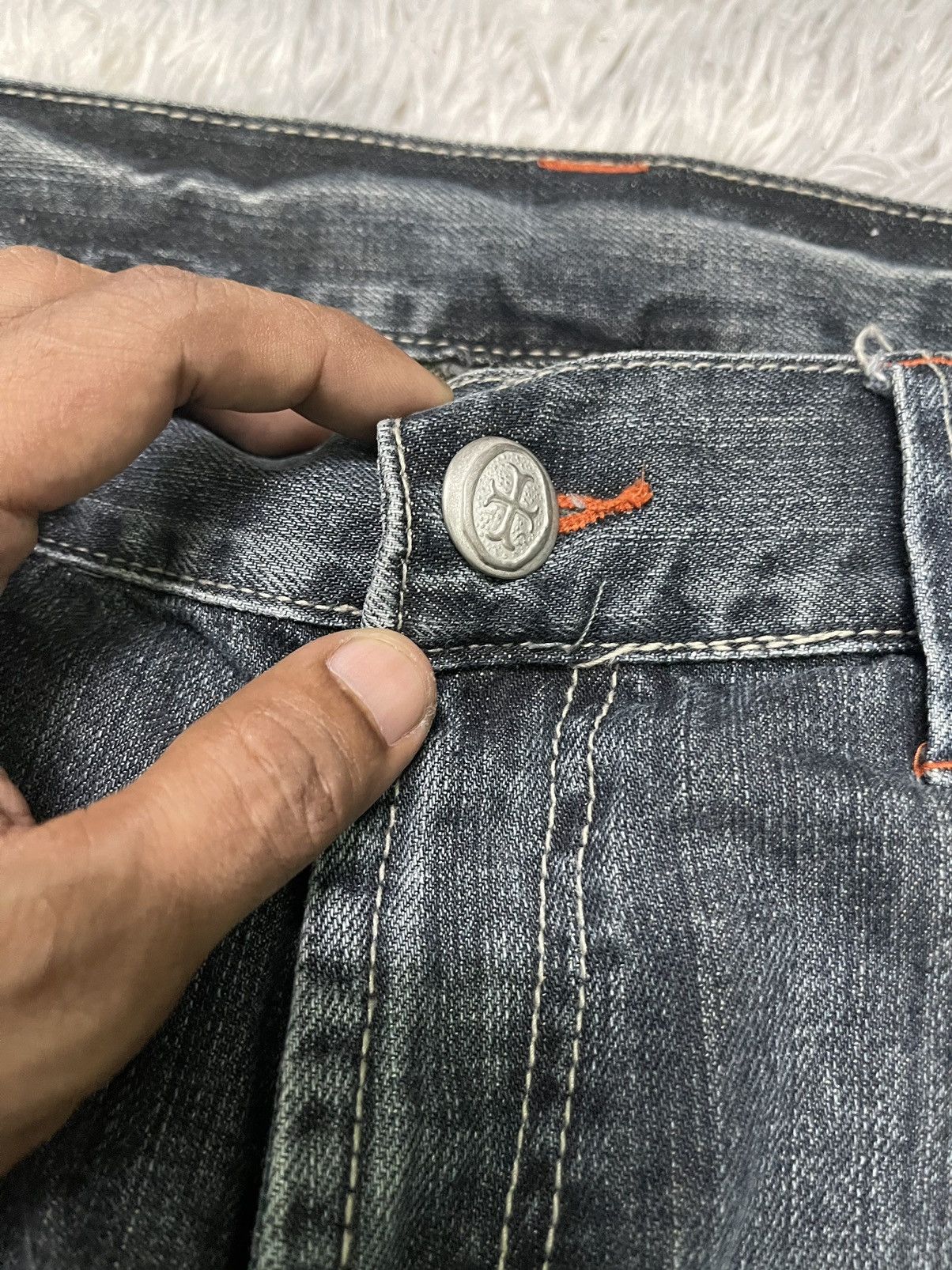 If Six Was Nine 2000s CHROME HEARTS INSPIRED JAPANESEBRAND STUDDED PANT Size US 35 - 9 Thumbnail