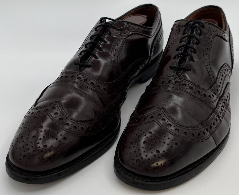 Allen Edmonds Allen Edmonds MCALLISTER Size 9.5 D Burgundy Leather Oxfords Size US 9.5 / EU 42-43 - 2 Thumbnail