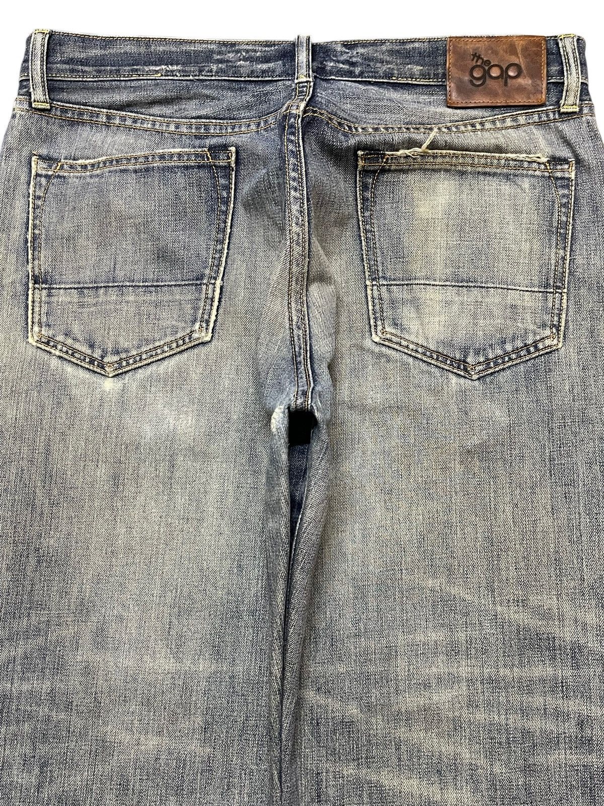 Gap Vintage 90s Gap Faded Mud Wash Distressed Wide Leg Baggy Size US 34 / EU 50 - 5 Thumbnail