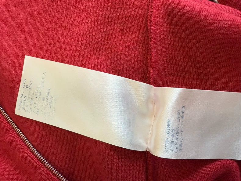 Louis Vuitton Louis Vuitton Red zip drawstring hooded sweatshirt Size US S / EU 44-46 / 1 - 7 Thumbnail