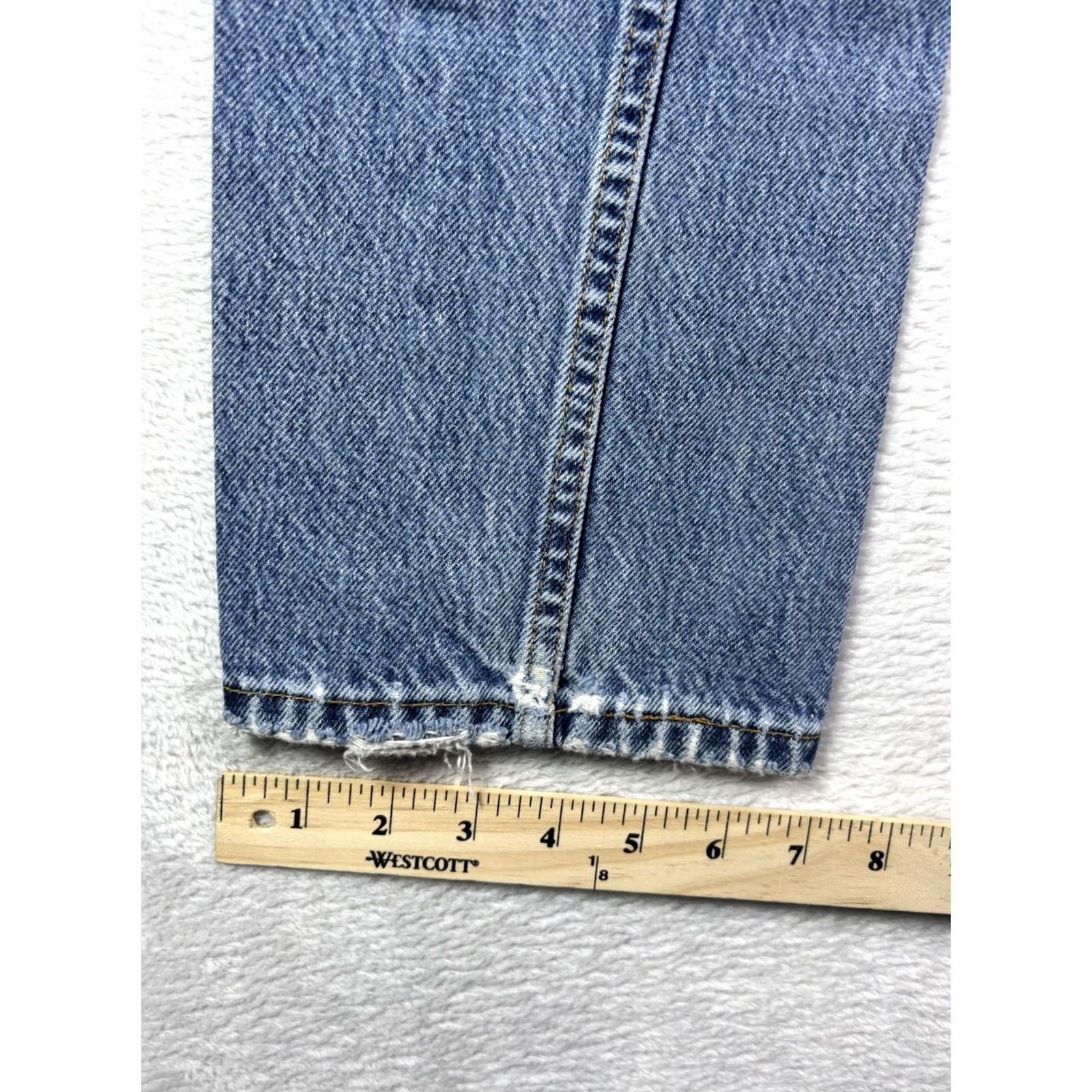 Levi's VINTAGE Levi's 512 Jeans Women Slim Fit Straight Leg Size 5 JR Distressed 5-Pocket Denim Blue Size 27" / US 4 / IT 40 - 5 Thumbnail