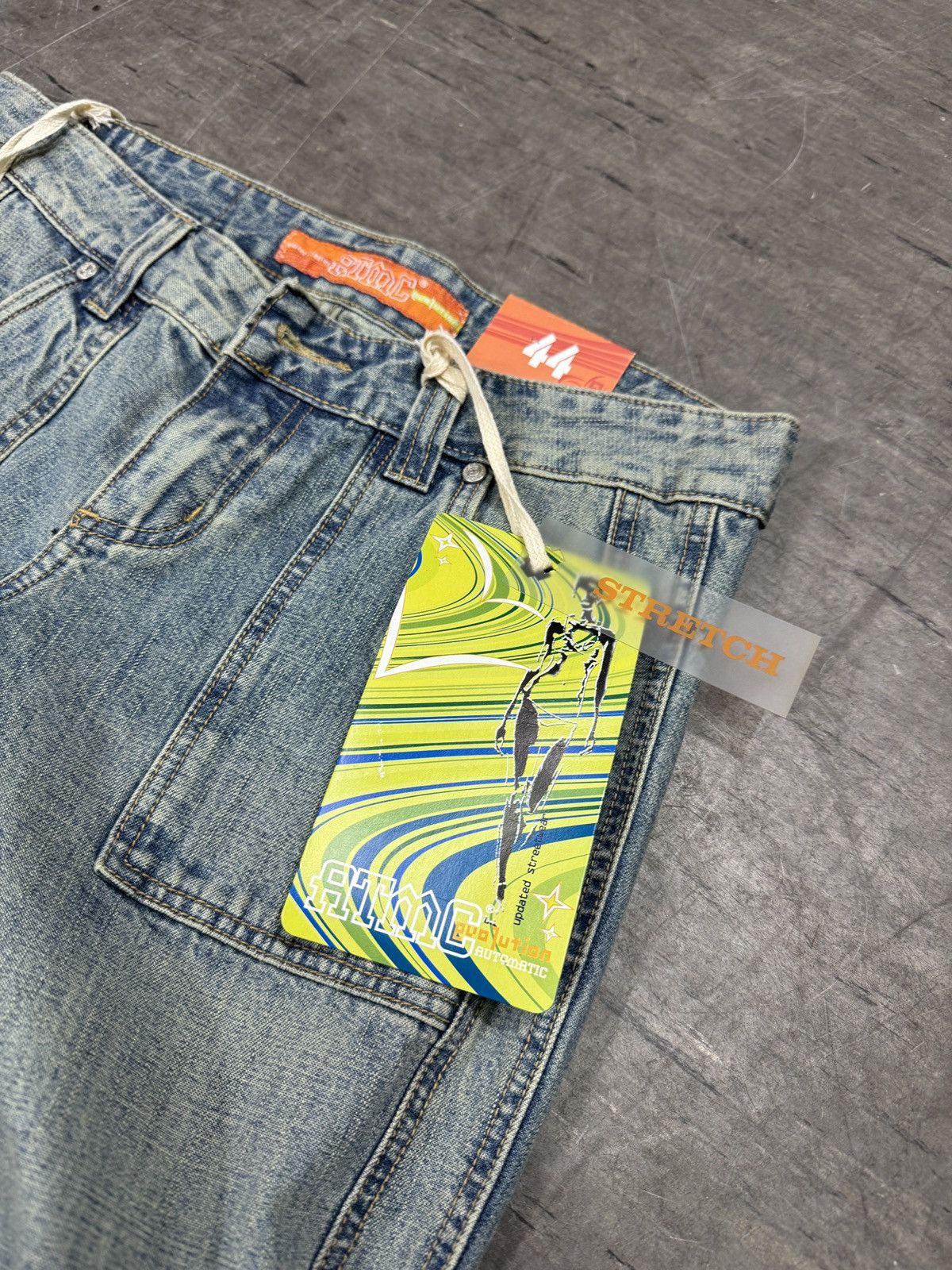 If Six Was Nine ᶠᵃⁿᶜʸᵍᵘʸ BNWT Y2K Baggy Washed Denim Jeans Wide leg vintage Size 30" / US 8 / IT 44 - 4 Thumbnail