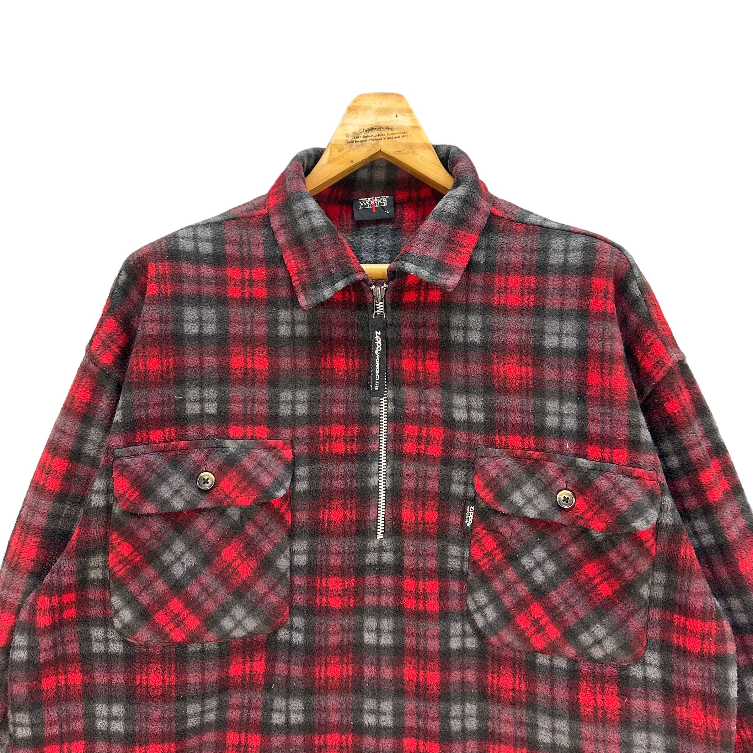Zippo ZIPPO HALF ZIP TARTAN FLEECE #8063-199 Size US L / EU 52-54 / 3 - 2 Thumbnail