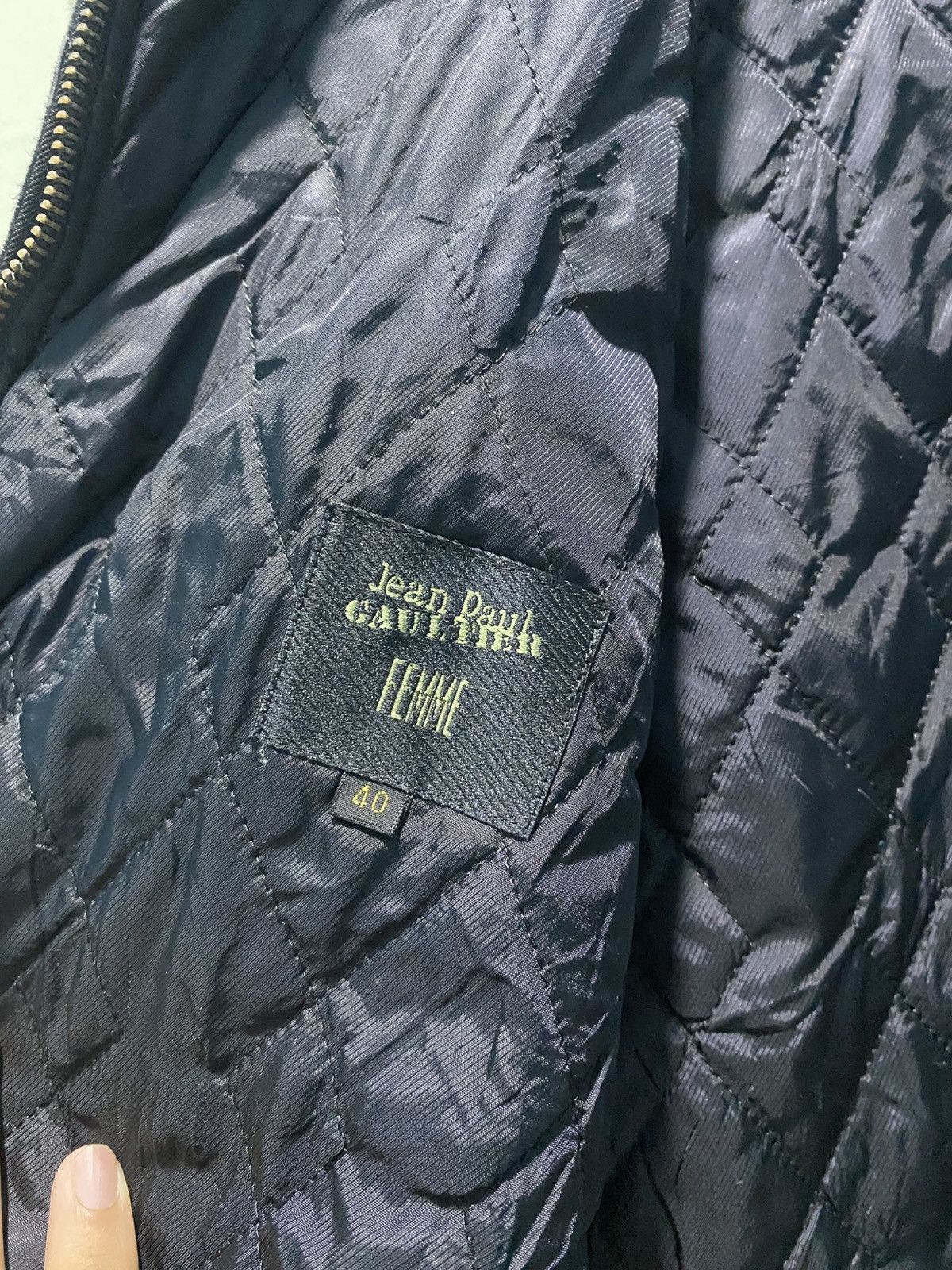 Jean Paul Gaultier Rare Jean Paul Gaultier Femme Faux Fur Aviator Flight Jacket Size L / US 10 / IT 46 - 13 Thumbnail