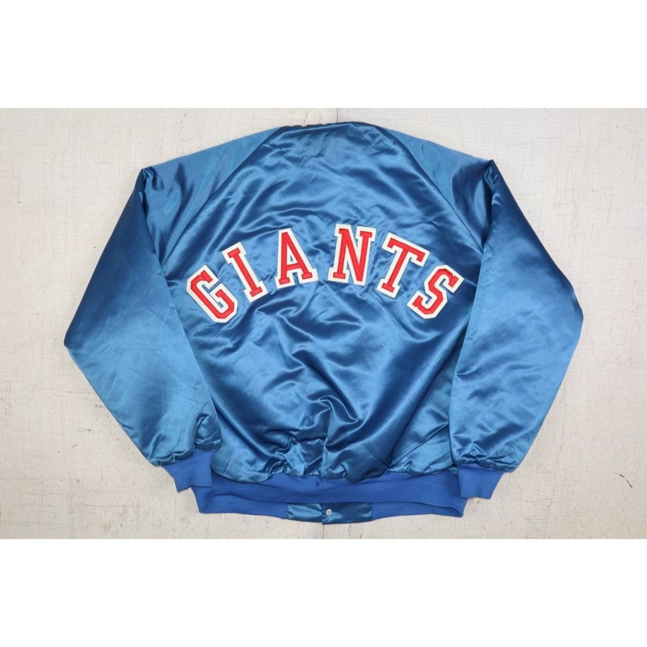 Chalk Line Vintage 80s NY Giants Chalk Line Satin Bomber Jacket 2XL Size US XXL / EU 58 / 5 - 10 Thumbnail