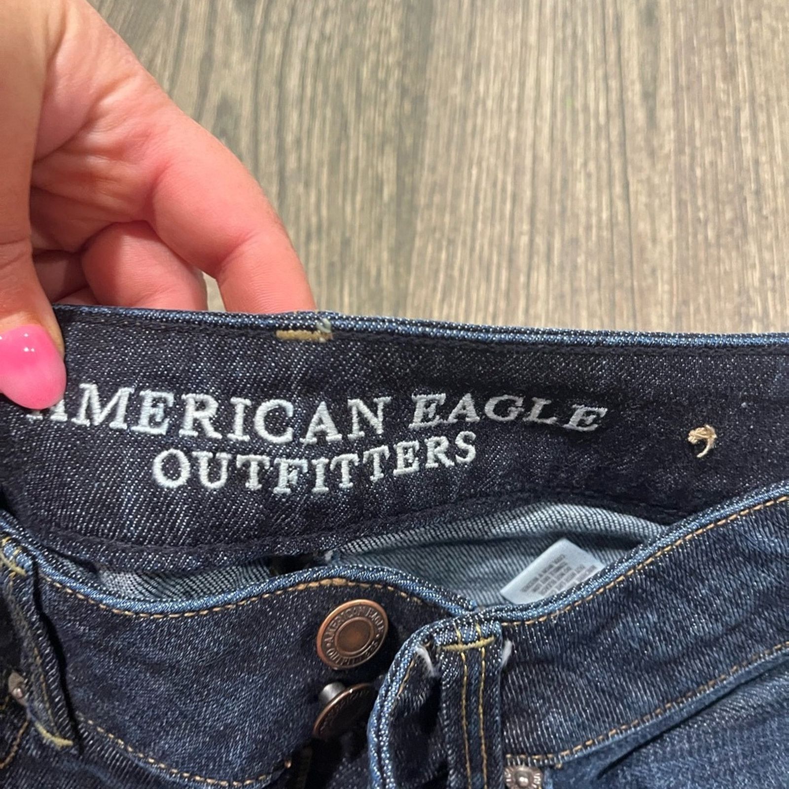 American Eagle Outfitters American Eagle Artist Crop Jeans Low Rise Pockets Stretch 2 Size 26" / US 2 / IT 38 - 7 Thumbnail