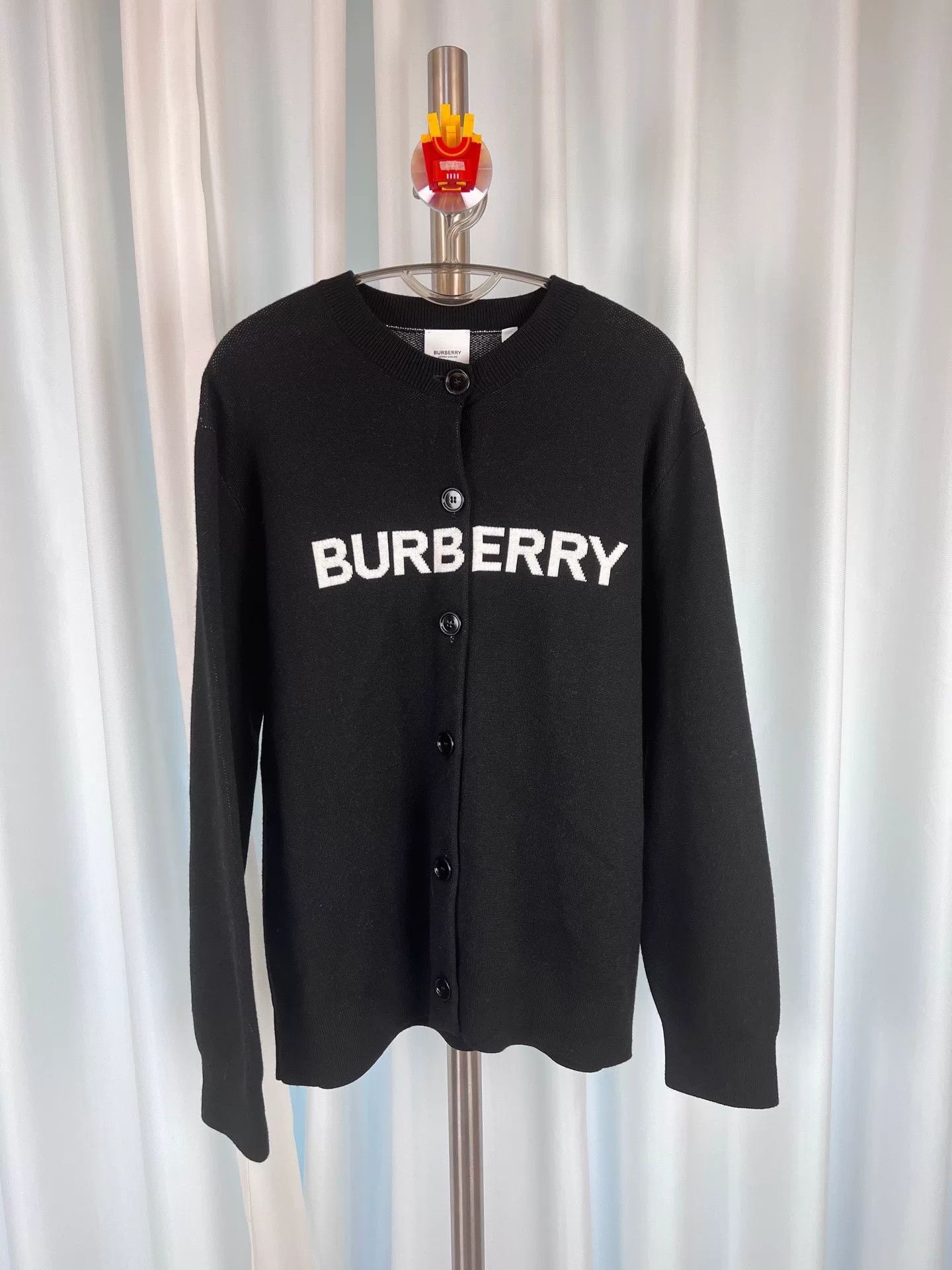 Burberry Burberry Logo Wool Cotton Cardigan Size US M / EU 48-50 / 2 - 1 Thumbnail
