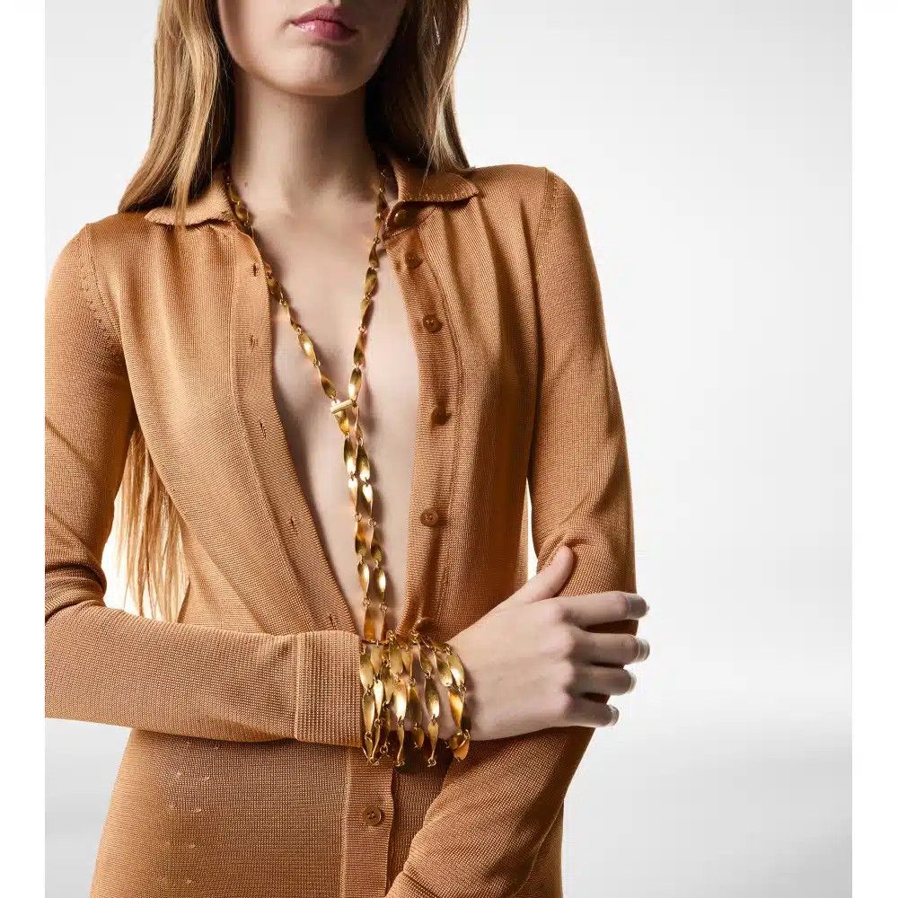 Tom Ford o1loc1c0625 JW057 Size: OS / Brass Radiant Necklace in Gold Size ONE SIZE - 2 Thumbnail