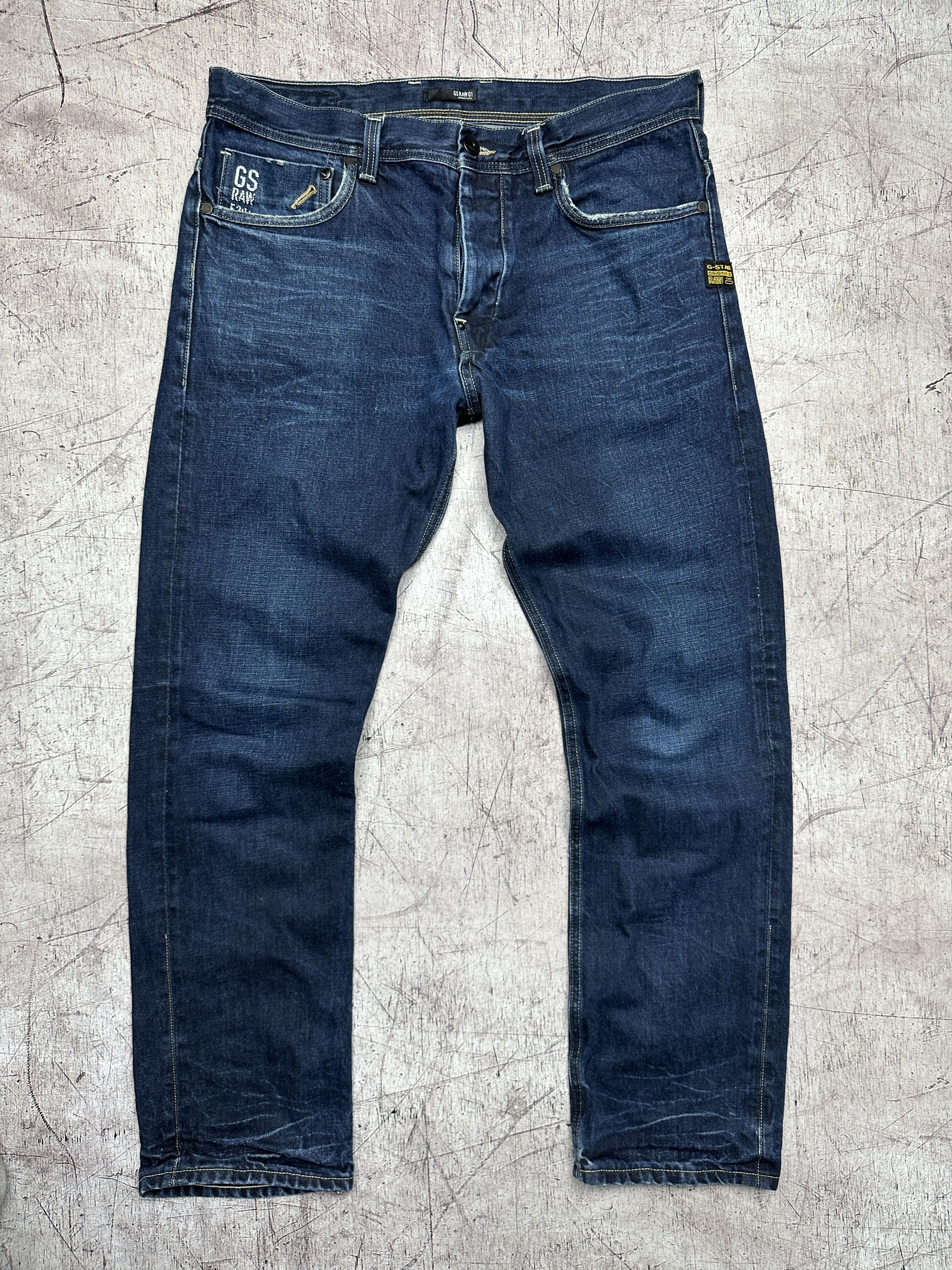 G-Star G Star Raw Mens Attacc Straight Denim Pants Jeans Size US 36 / EU 52 - 4 Thumbnail