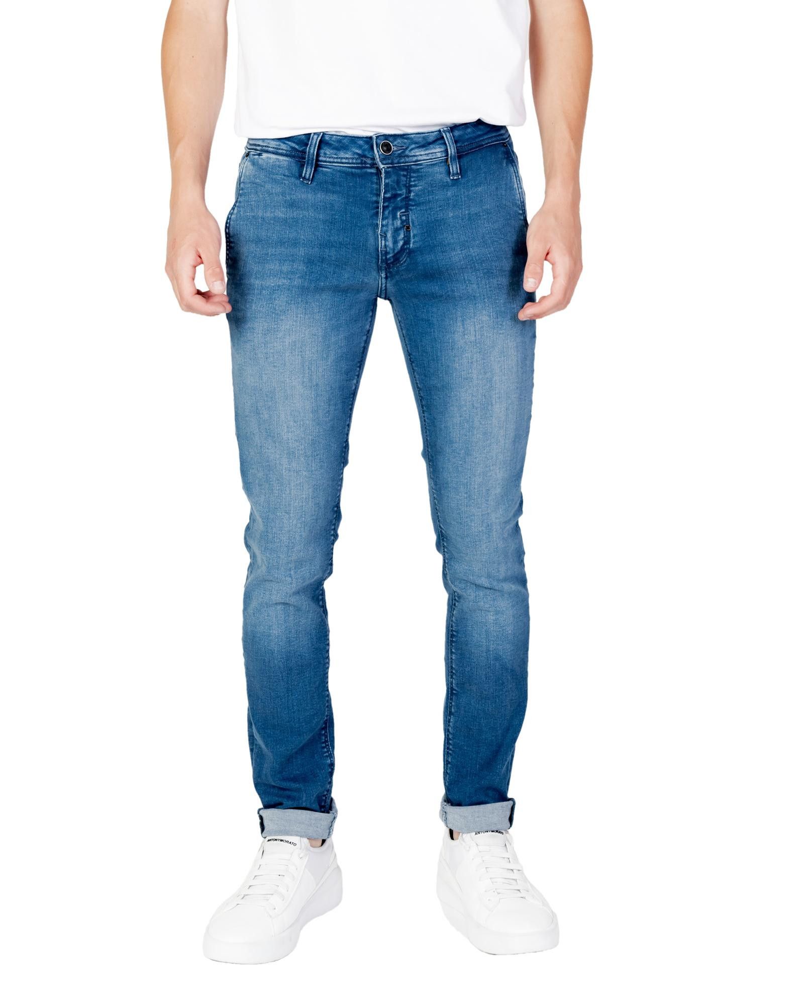 image of Antony Morato Zip And Button Fastening Jeans in Blue, Men's (Size 32)