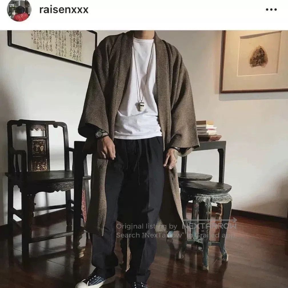 Visvim Visvim Yukata Coat Herringbone Silk Wool Blend. Size US M / EU 48-50 / 2 - 7 Thumbnail