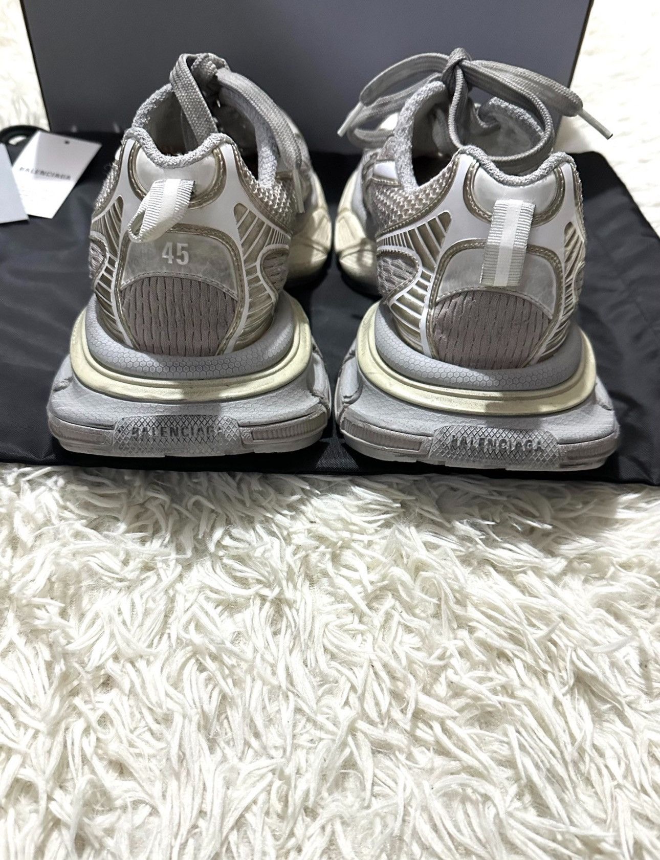 Balenciaga Balenciaga Grey/ Silver 3XL Sz.45 Size US 12 / EU 45 - 4 Thumbnail