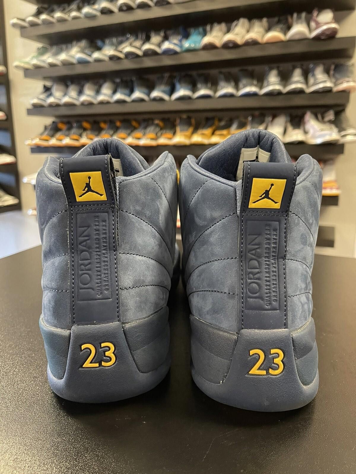 Jordan Brand Size 14 - Air Jordan 12 Retro Michigan NRG 2018 BQ3180- 407 Size US 14 / EU 47 - 4 Thumbnail