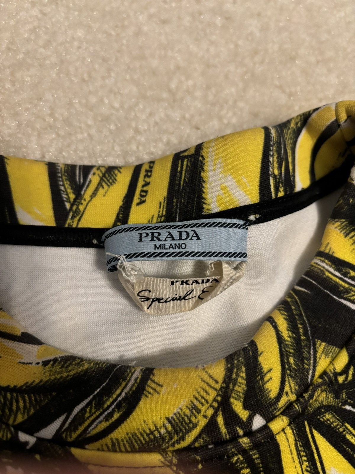 Prada Prada Banana Flame Print Bowling Tee Size US M / EU 48-50 / 2 - 3 Thumbnail