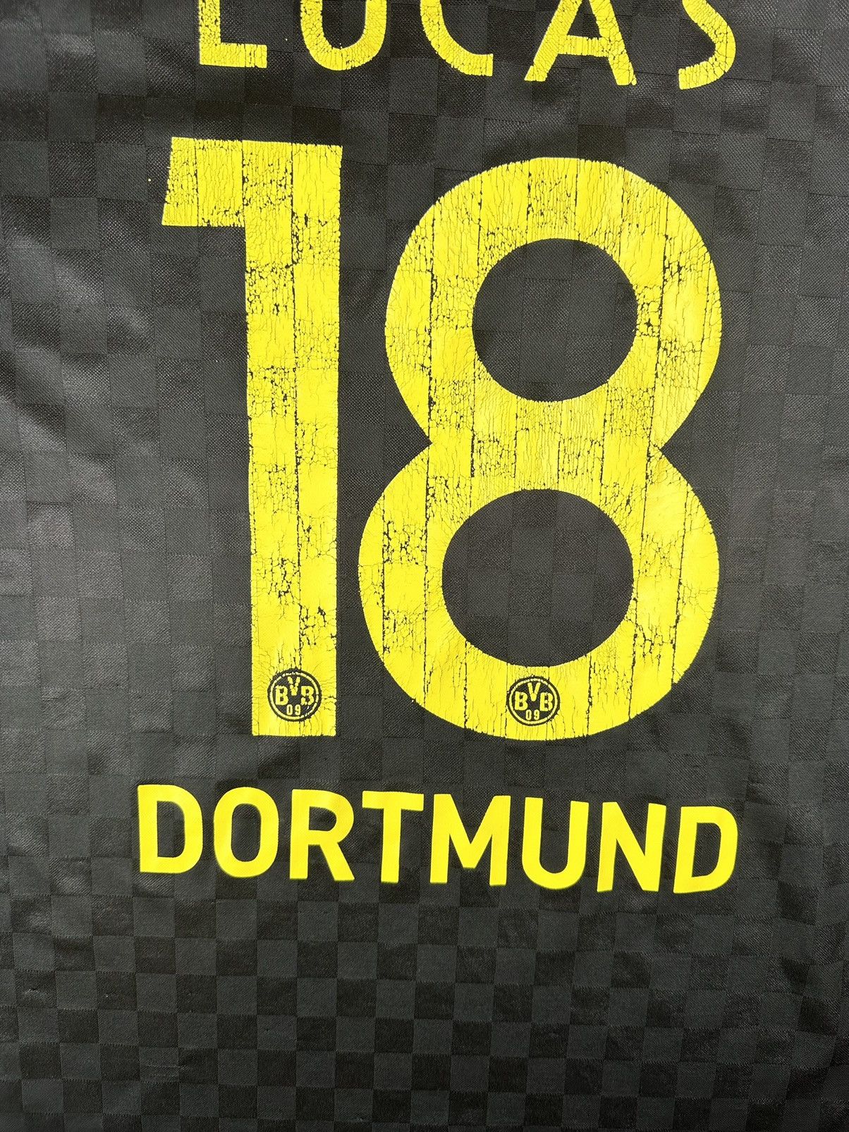 Kappa Kappa Borussia Dortmund #18 Lucas 2010/11 Away Jersey Size US XL / EU 56 / 4 - 18 Thumbnail
