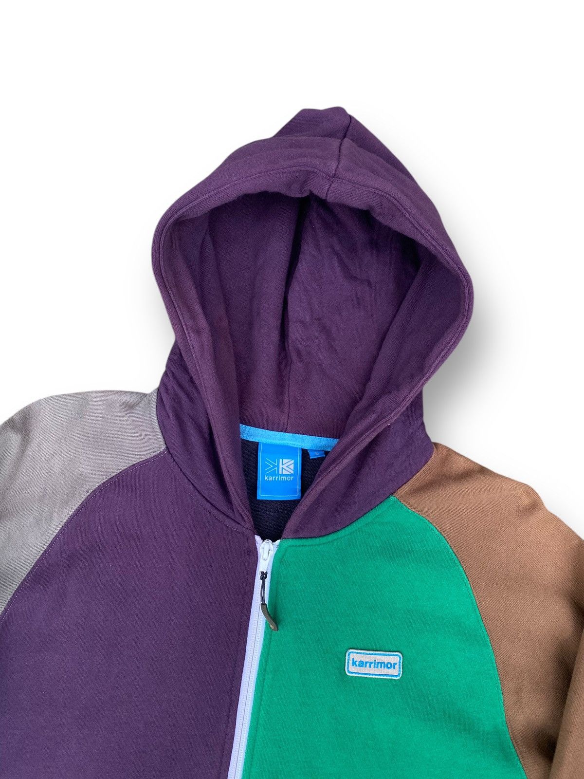 Japanese Brand × Karrimor Vintage Karrimor Colourblock Hoodies Jacket. #D7 Size US L / EU 52-54 / 3 - 2 Thumbnail