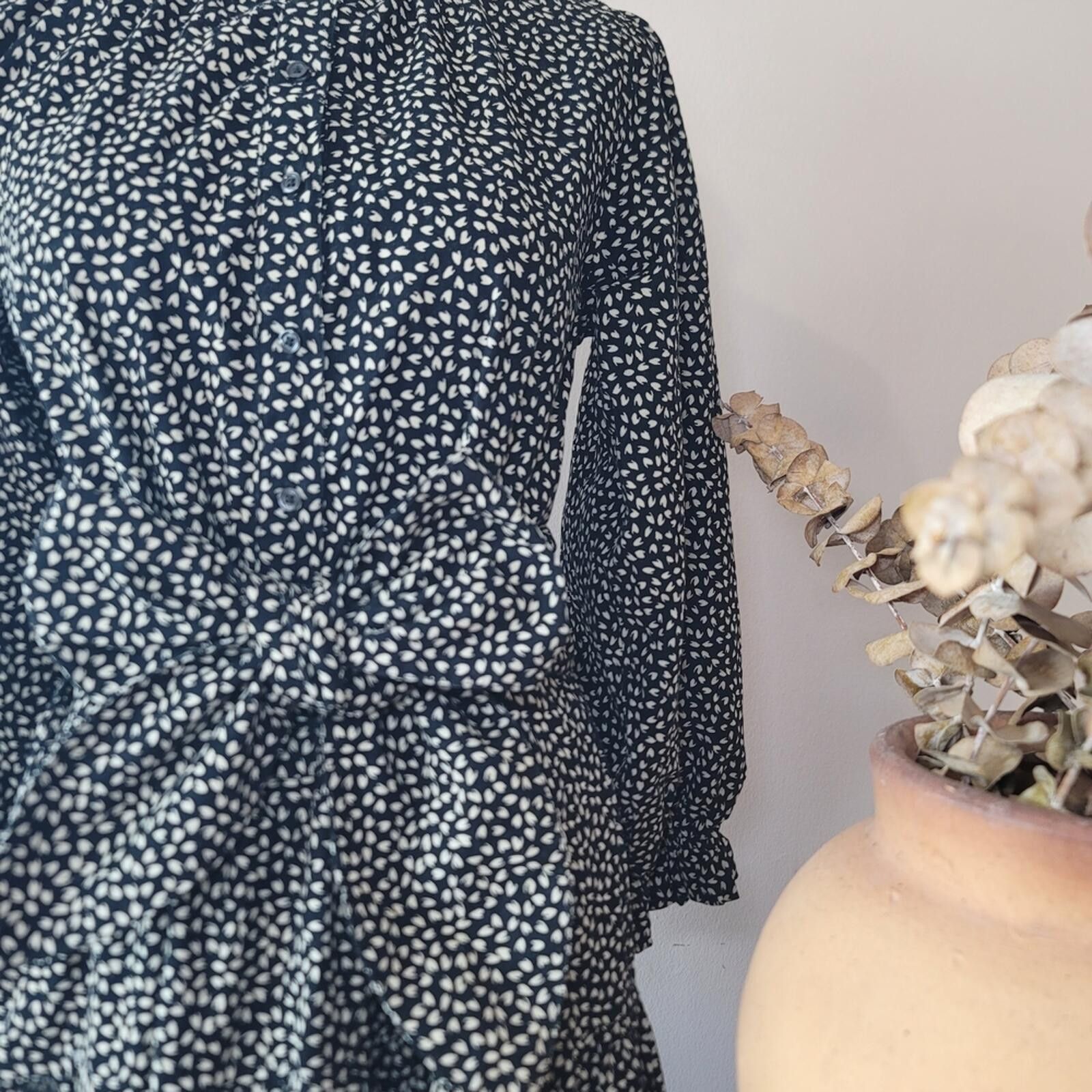 The Great China Wall The Great. Black & White Print Cotton Dress Cottage Sz 1 Size S / US 4 / IT 40 - 9 Thumbnail