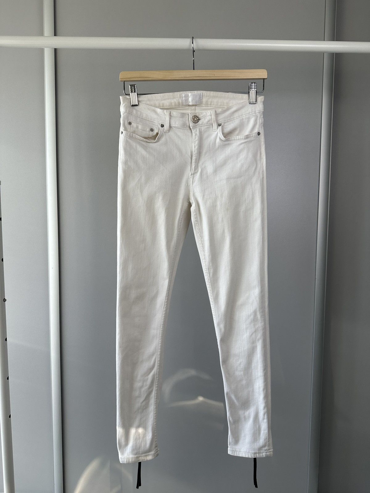image of White Skinny Jeans Acne Studios, Women's (Size 28)