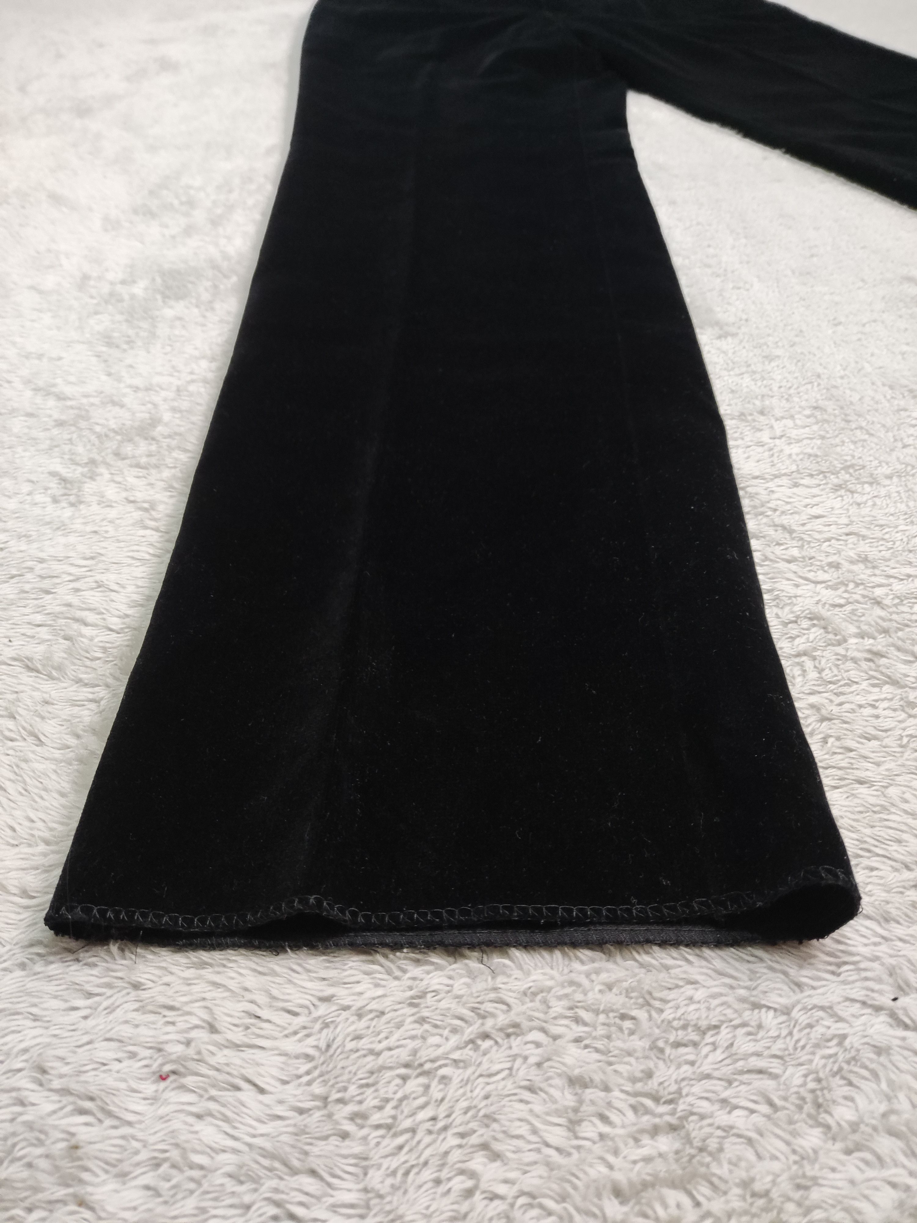 agnes b. Vintage NWT agnès b. homme Paris Black Velvet -France Made Size US 29 - 6 Thumbnail