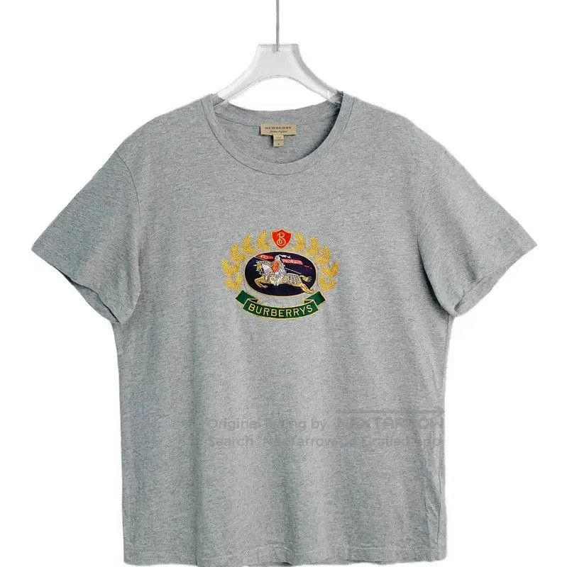 Burberry Burberry Gray Cotton T-Shirt for Women. Size M / US 6-8 / IT 42-44 - 1 Thumbnail