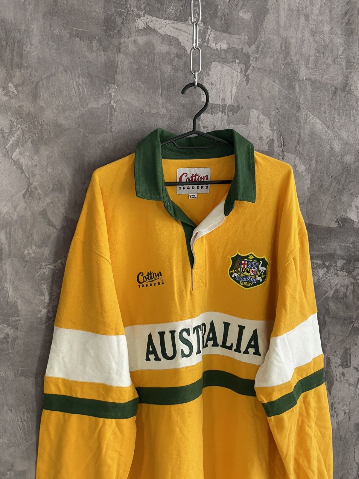 Vintage Vintage Australia Jersey Shirt Rugby Union Rare Y2K Drill Size US XXL / EU 58 / 5 - 7 Thumbnail