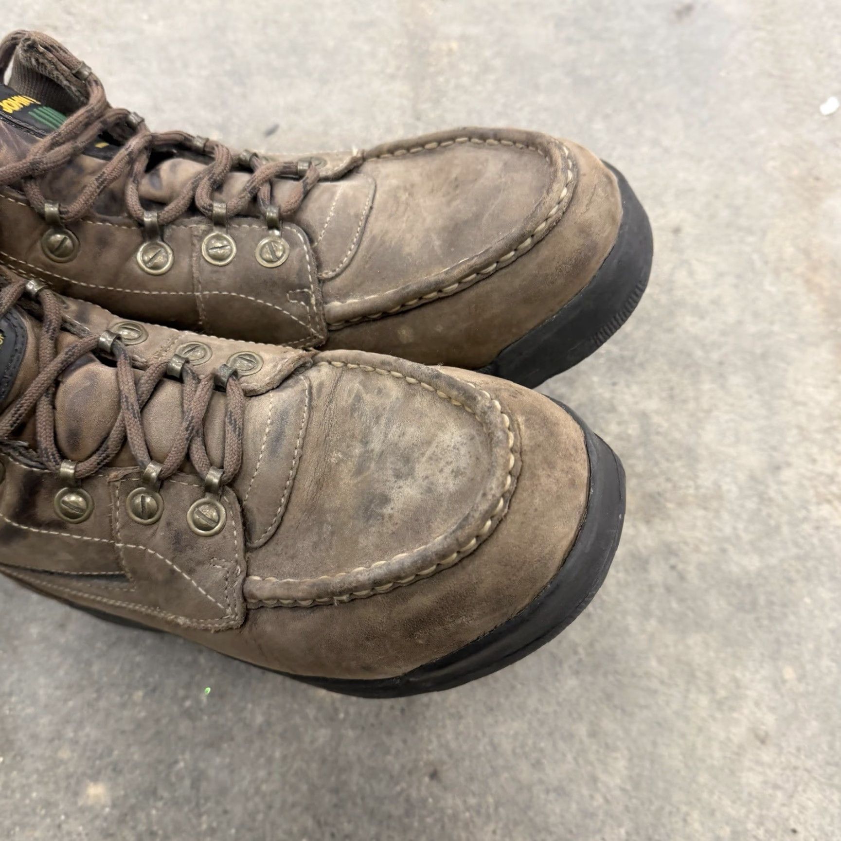 Florsheim VINTAGE Florsheim Workgear Boot 50742 Leather Lace Up Oil Resist Sole Brown Mens 10M Deer Combat Shoes Size US 9 / EU 42 - 6 Thumbnail