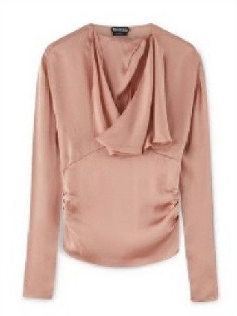 Tom Ford o1loc1c0724 TS1960 Silk Blouse in Pink Size XXS / US 00 / IT 34 - 1 Preview