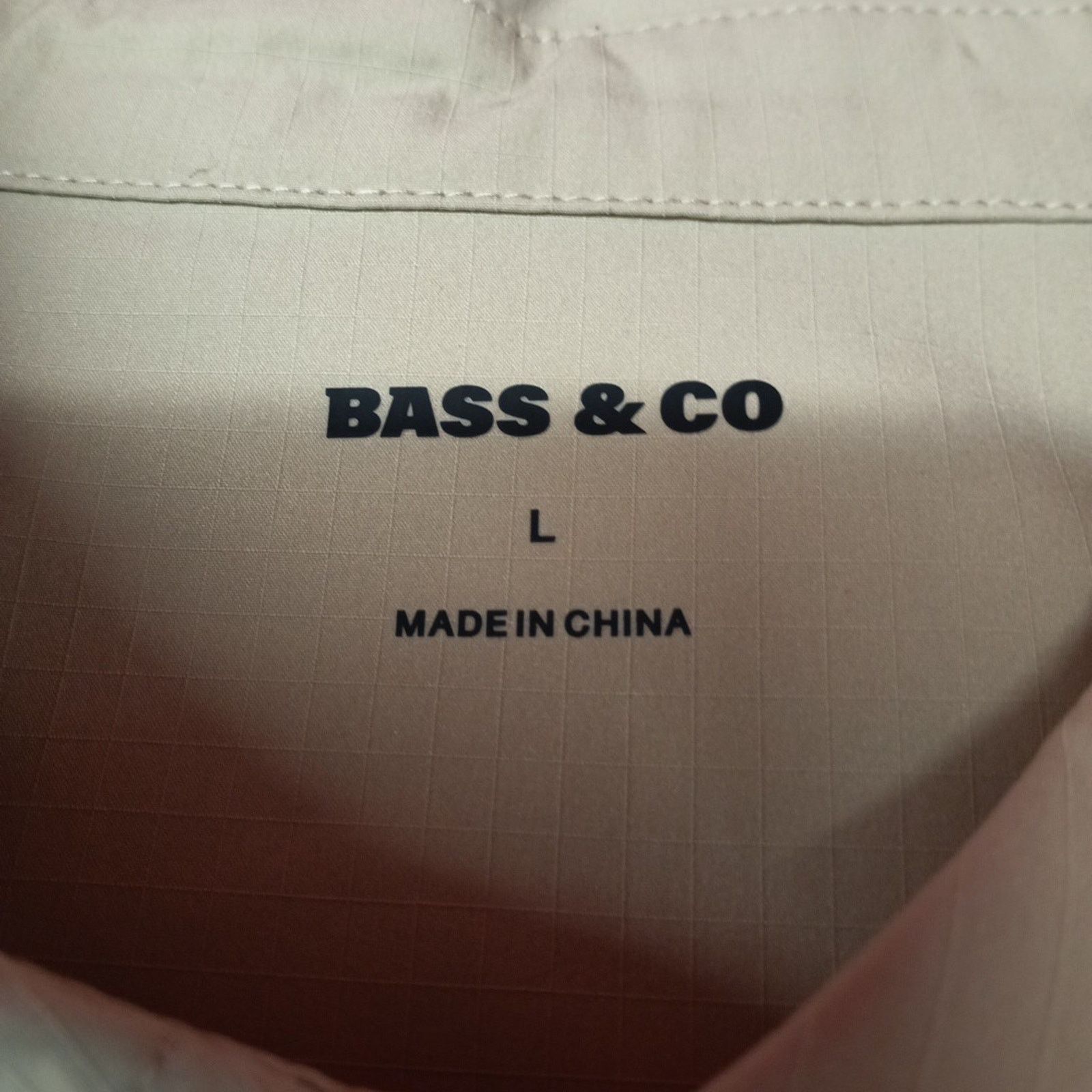 G.H. Bass & Co. Bass and Co. Techstop Snap Shacket Men's Size L Large Beige Size US L / EU 52-54 / 3 - 4 Thumbnail