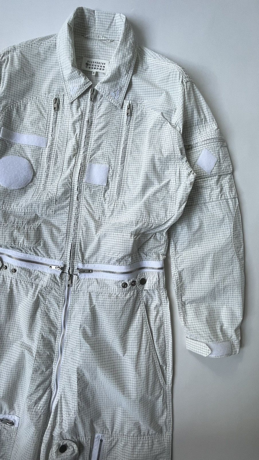 Maison Margiela S/S 19 Grid Check Nylon Flight Suit / Boiler Suit Size US S / EU 44-46 / 1 - 5 Thumbnail