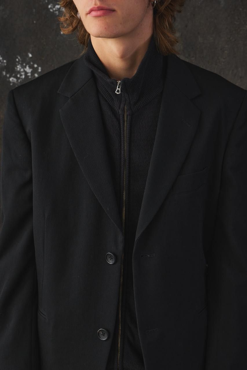Yohji Yamamoto Yohji Yamamoto COSTUME D'HOMME Wool Gabardine Suit Jacket Size 44R - 4 Thumbnail
