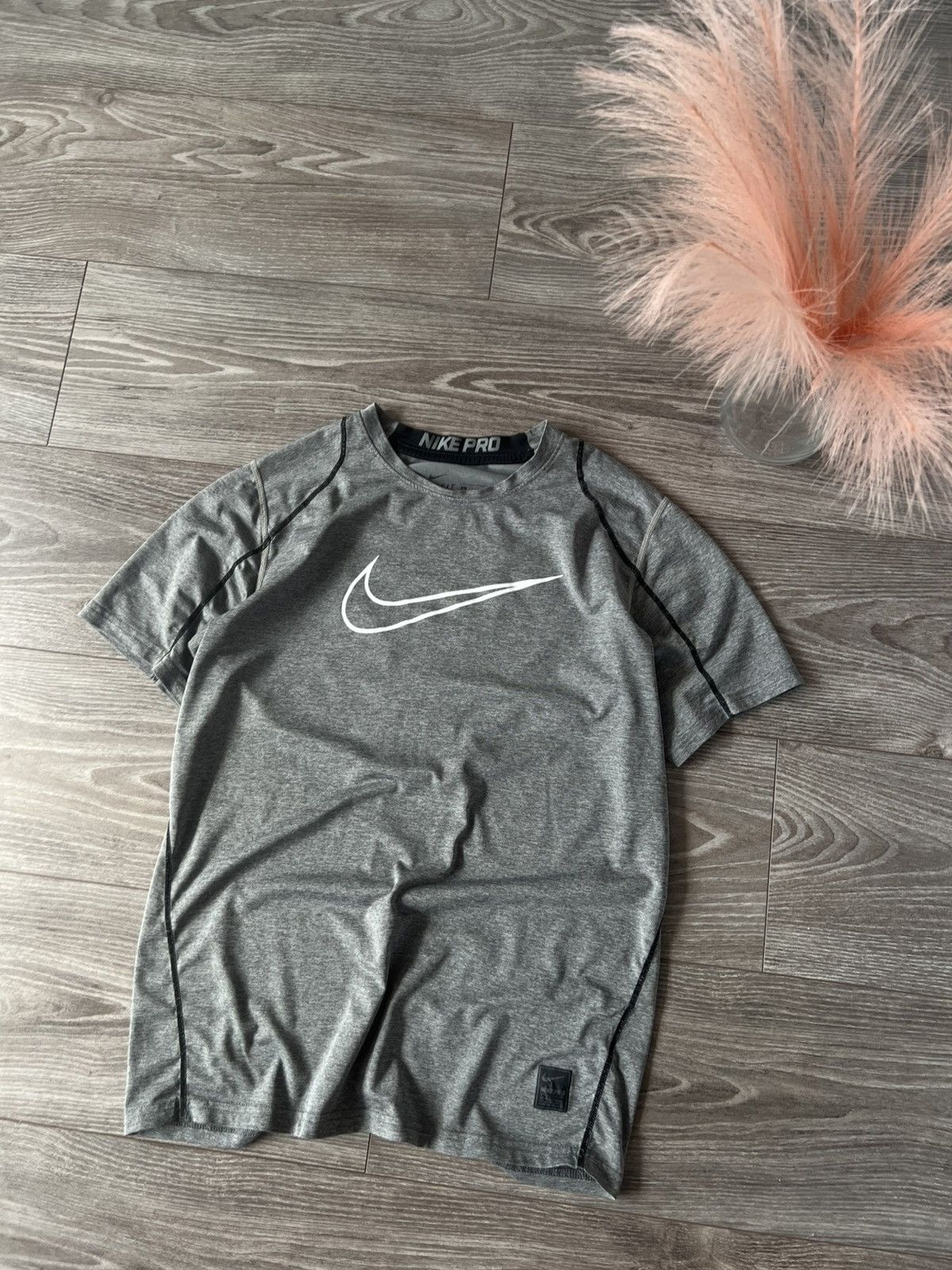 Nike ‼️Nike Pro Combat Big Logo Dri-Fit Fitted Termo T-Shirt‼️ Size US XL / EU 56 / 4 - 3 Thumbnail