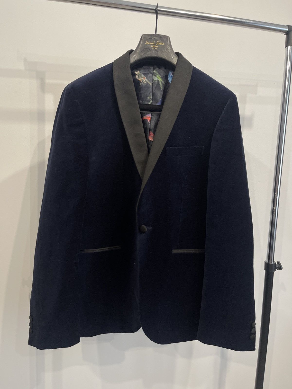 NEXT Velvet jacket classic blazer sport coat 44R Size 44R - 2 Thumbnail