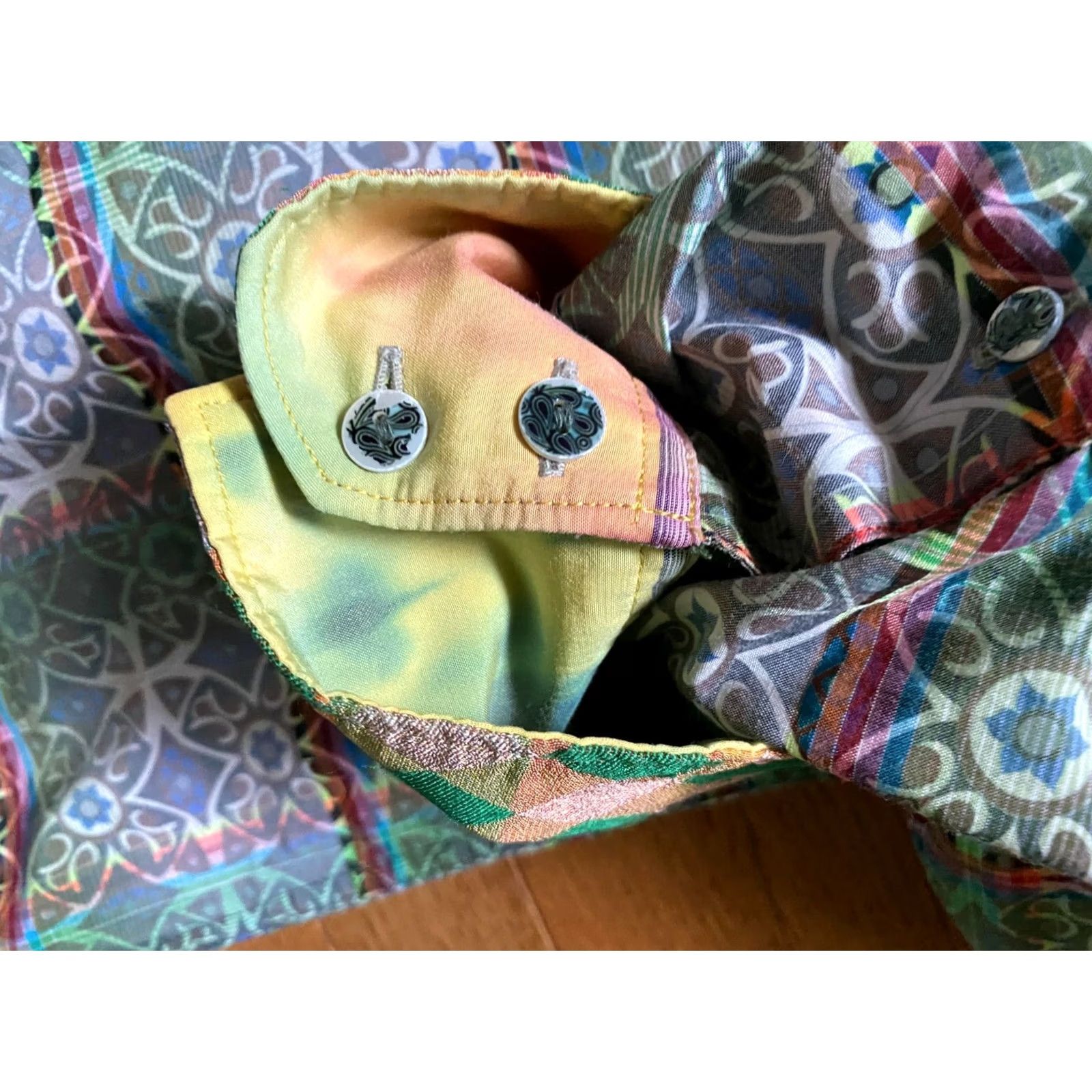 Robert Graham Robert Graham Multicolor 201/532 Limited Edition Button-Down Shirt Mens 3XL Colorful Geometric Embroidered Casual Button-Up Size US XXL / EU 58 / 5 - 6 Thumbnail