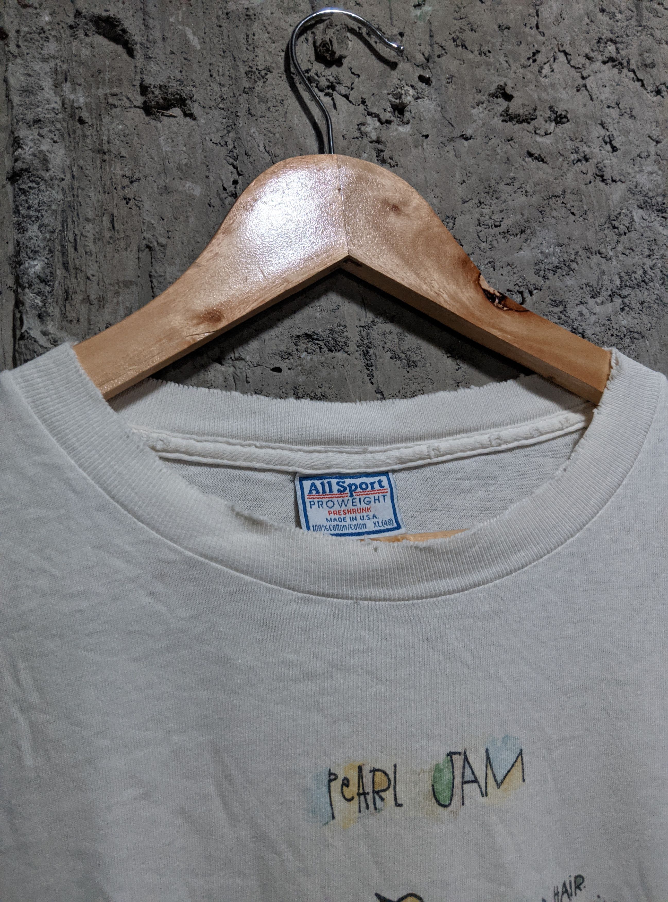 Band Tees Vintage 1995 thrashed Pearl jam mr point grunge t shirt Size US XL / EU 56 / 4 - 3 Thumbnail