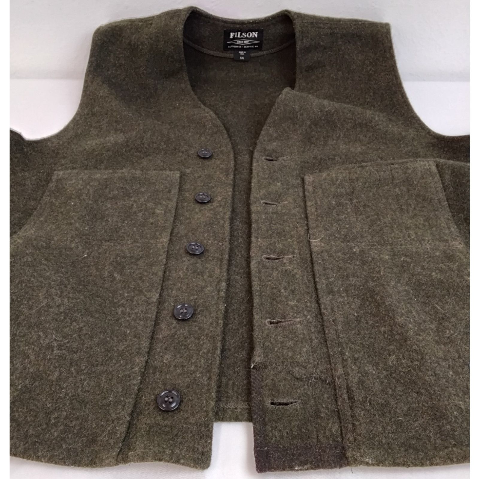 Filson Filson Vest Mackinaw Wool Green Men's XXL Prof. Repair Size US XXL / EU 58 / 5 - 7 Thumbnail