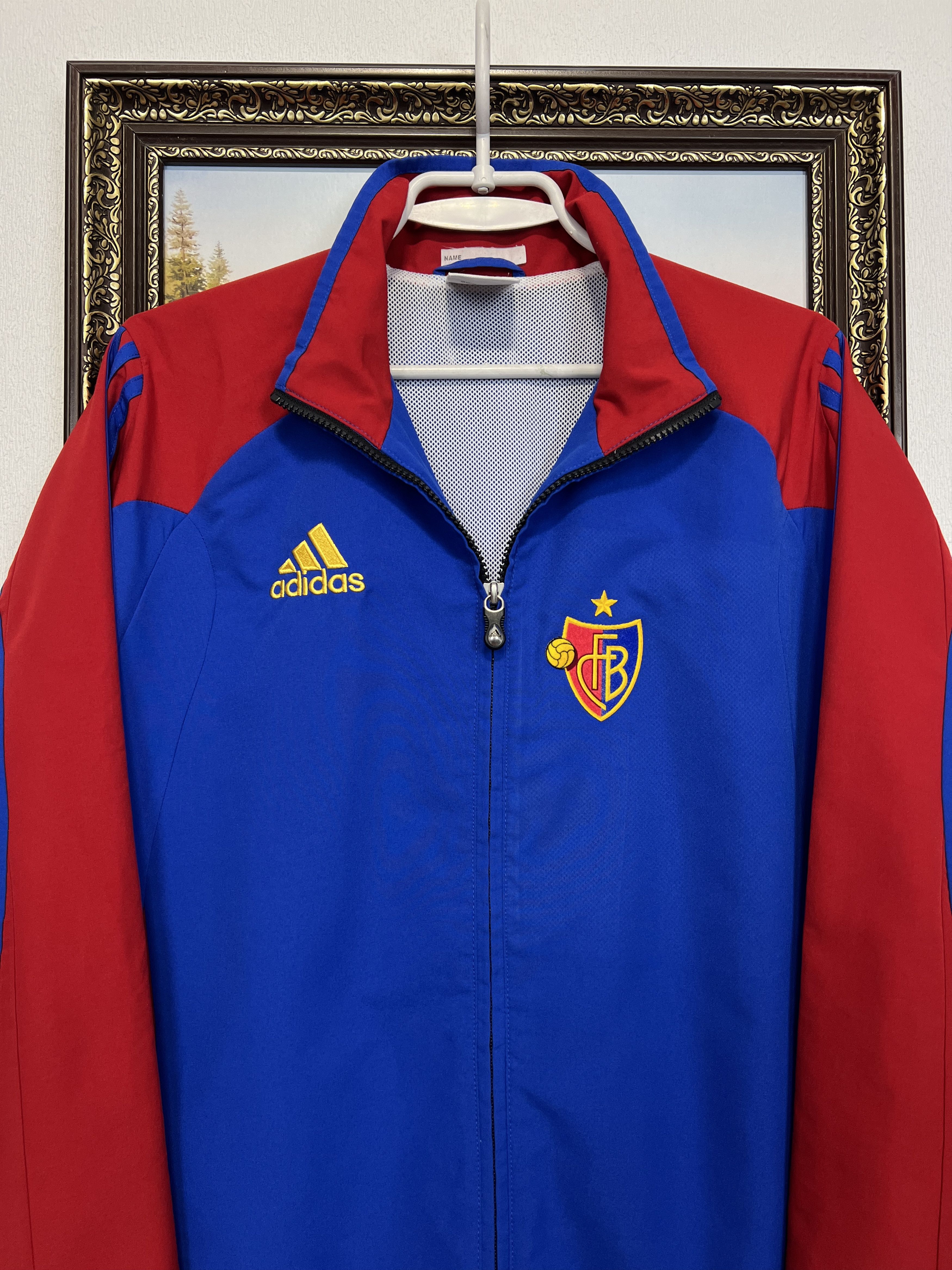 Adidas Vintage Basel Football Track Suit Soccer Jacket Pants Set Size US S / EU 44-46 / 1 - 3 Thumbnail