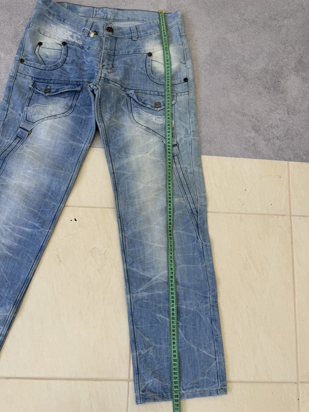 Hedi Slimane 00s Diesel Hedi Slimane Dior Style Washed Denim Jeans Size US 30 / EU 46 - 9 Thumbnail