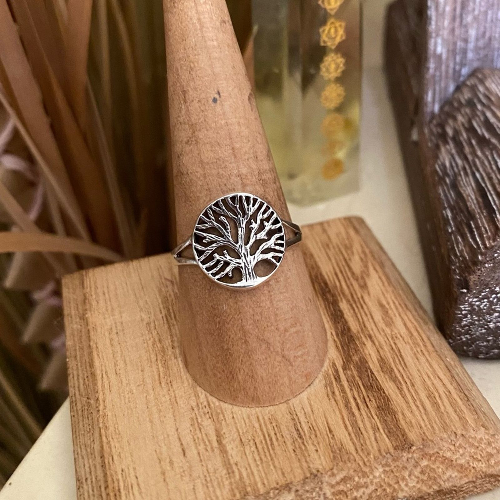 The Unbranded Brand Tree Of Life Sterling Silver Ring Size 9 Size ONE SIZE - 3 Thumbnail