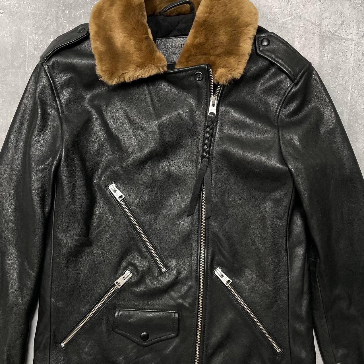 Allsaints Allsaints Sherwood Biker Leather Black Women’s Jacket Size S / US 4 / IT 40 - 8 Thumbnail