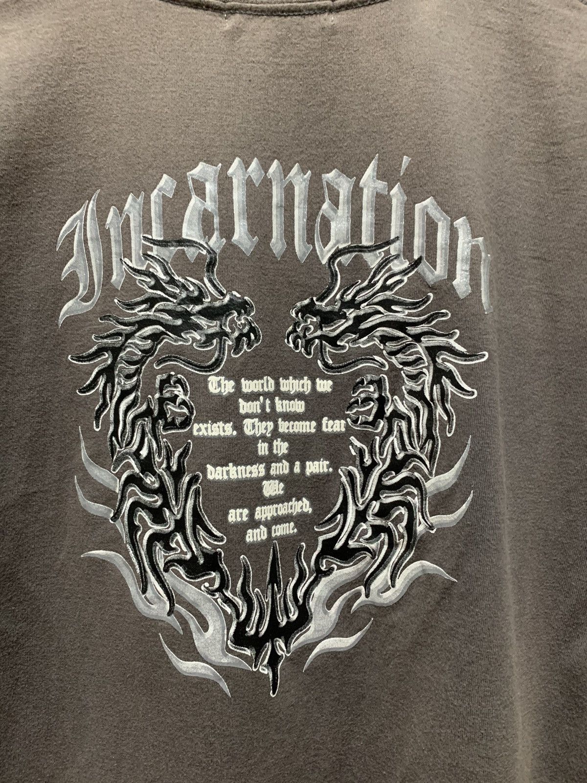 If Six Was Nine Japanese Brand Incarnation Poem Cyber Gothic Punk Faded Tee Size US M / EU 48-50 / 2 - 7 Thumbnail