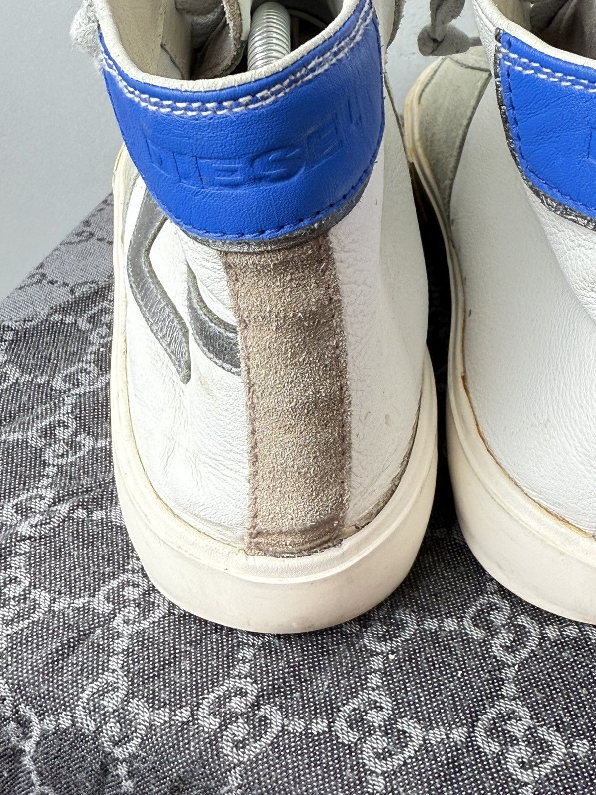 Diesel Vintage Diesel High Top Design Suede Sneakers Size US 8 / EU 41 - 10 Thumbnail