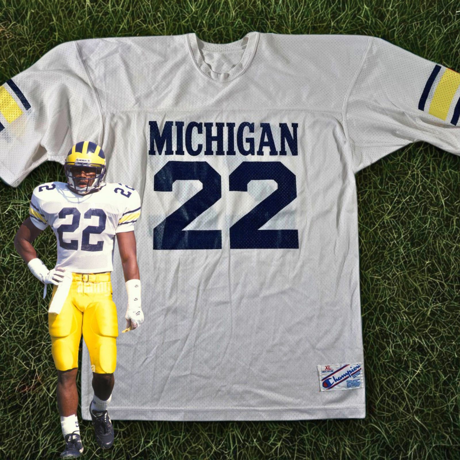 Champion Michigan Wolverines Ty Law #22 Champion Jersey USA Size XL Size US XL / EU 56 / 4 - 5 Thumbnail
